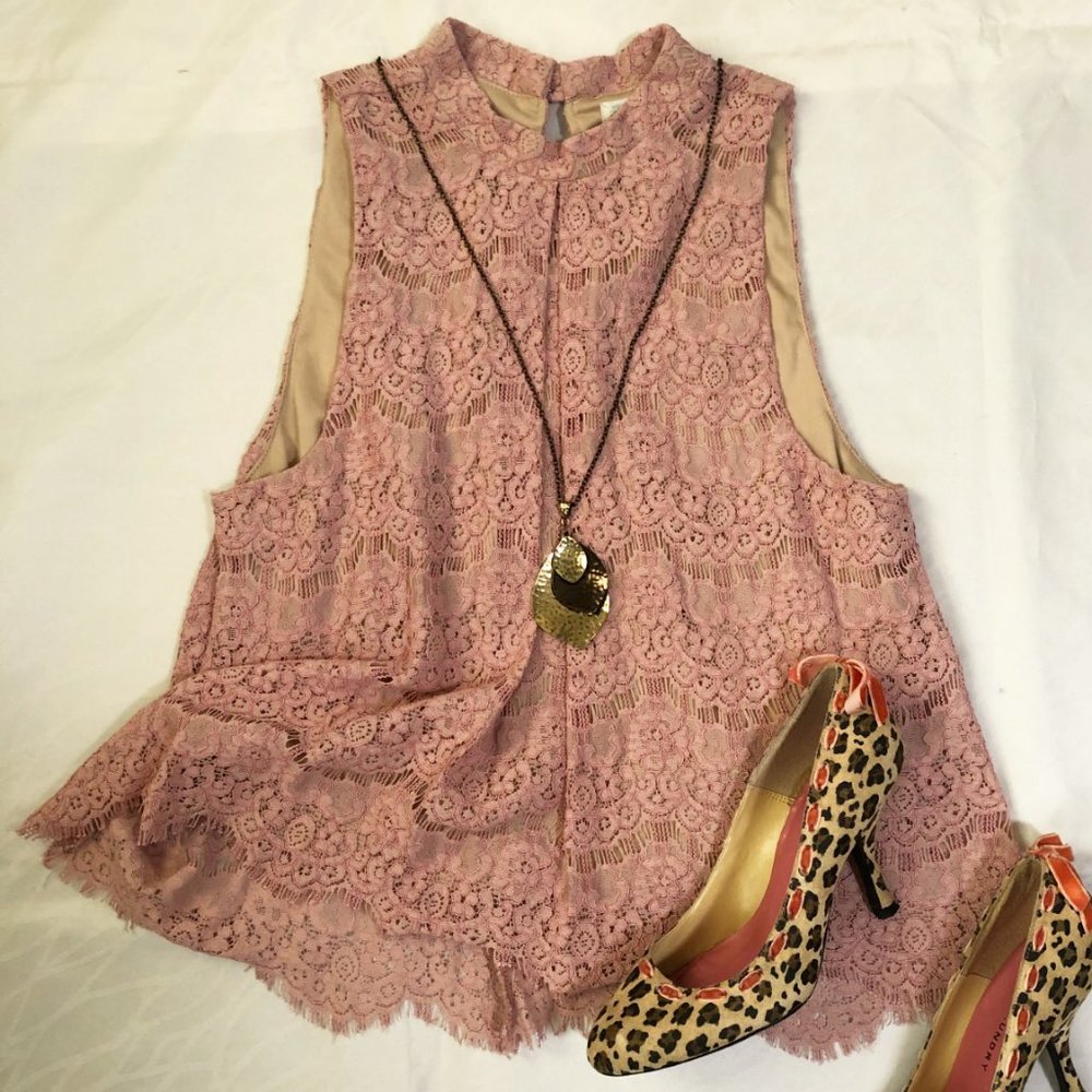 love FIRE lace top